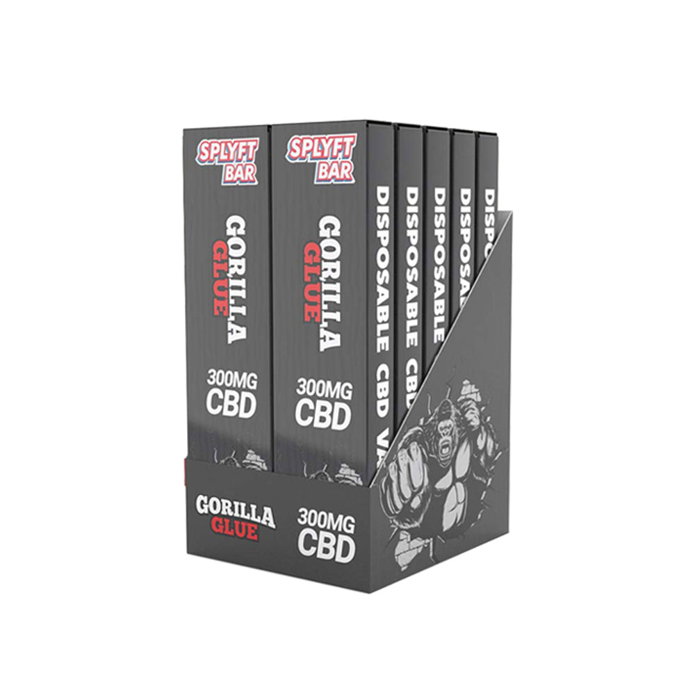 Splyft Bar 300mg CBD Disposable Vapes - Gorilla Glue (Full Box)